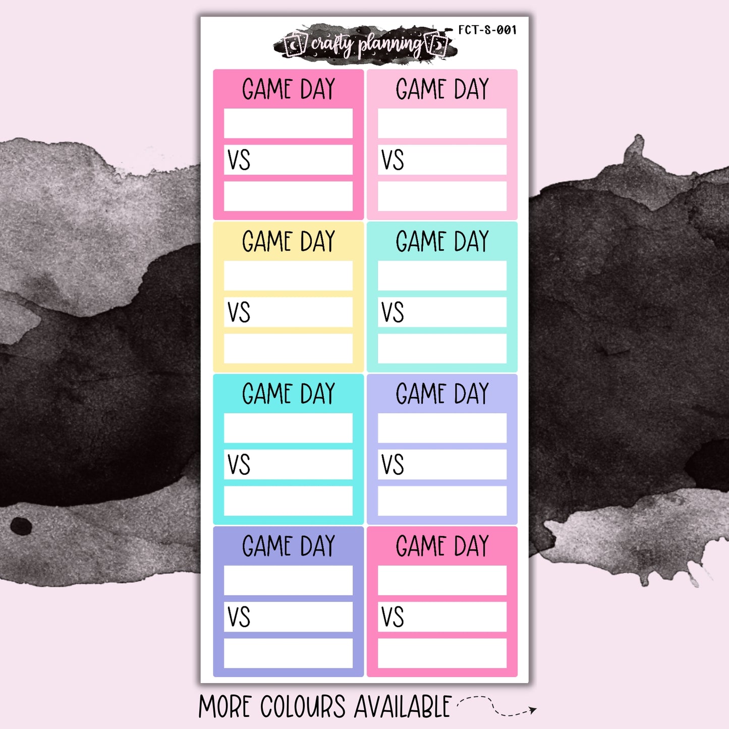 Game Day - Skinny Sticker Sheet