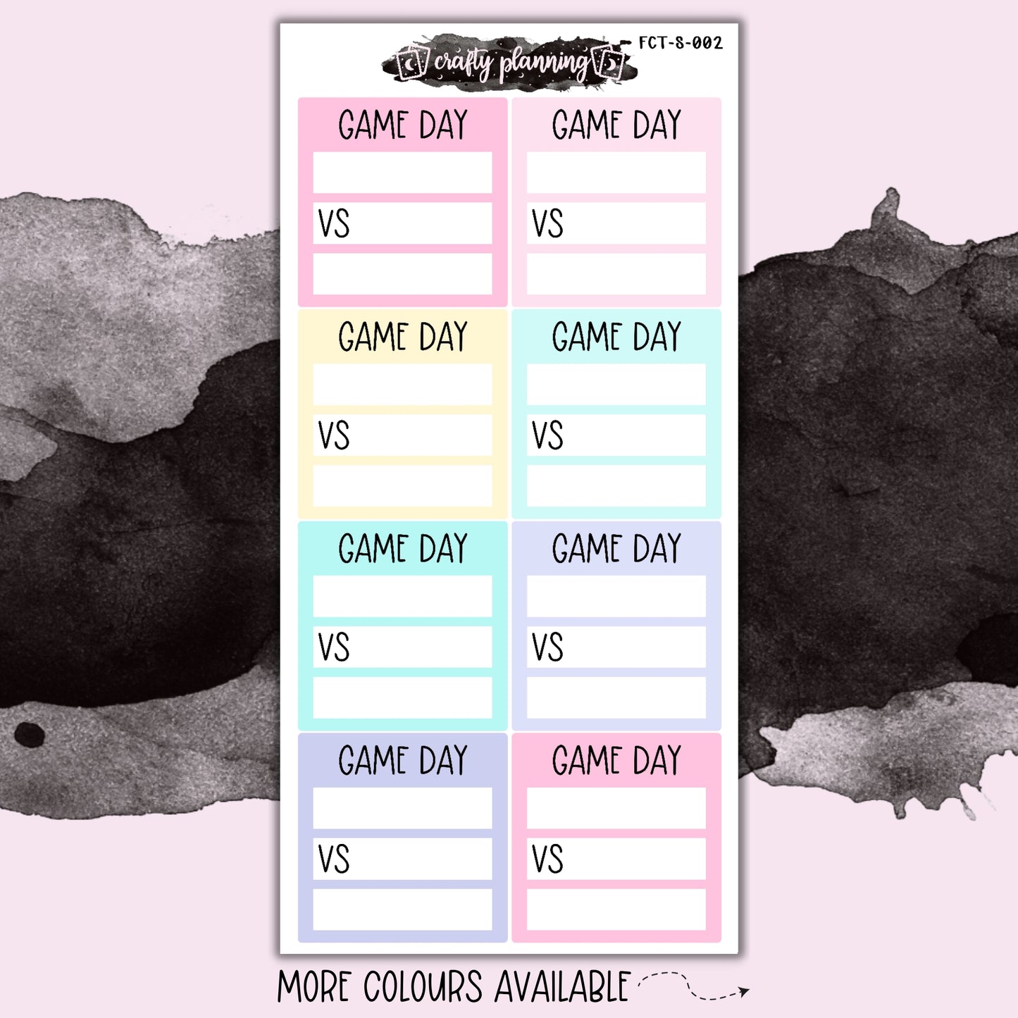Game Day - Skinny Sticker Sheet