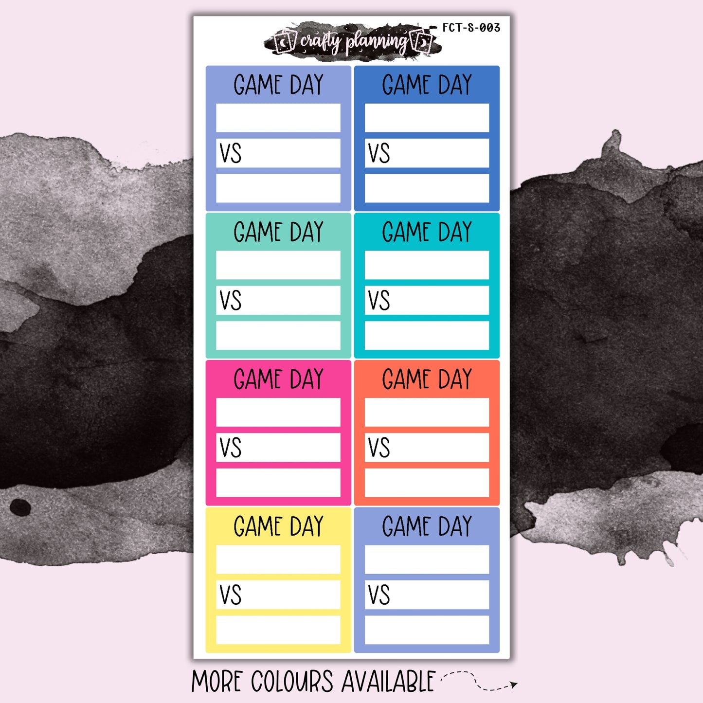 Game Day - Skinny Sticker Sheet