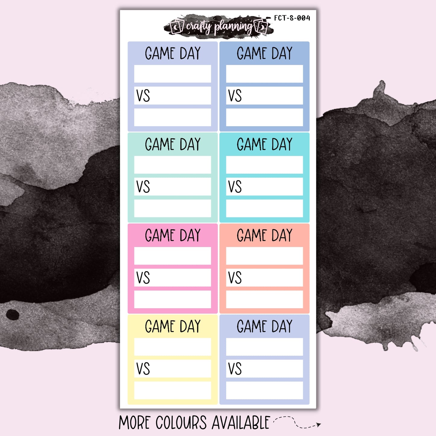 Game Day - Skinny Sticker Sheet