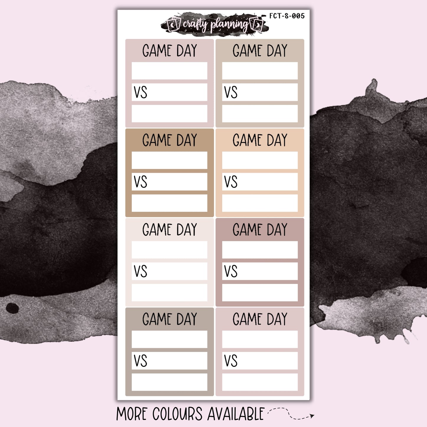 Game Day - Skinny Sticker Sheet