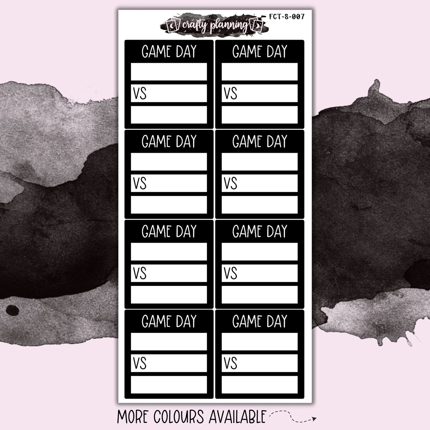 Game Day - Skinny Sticker Sheet