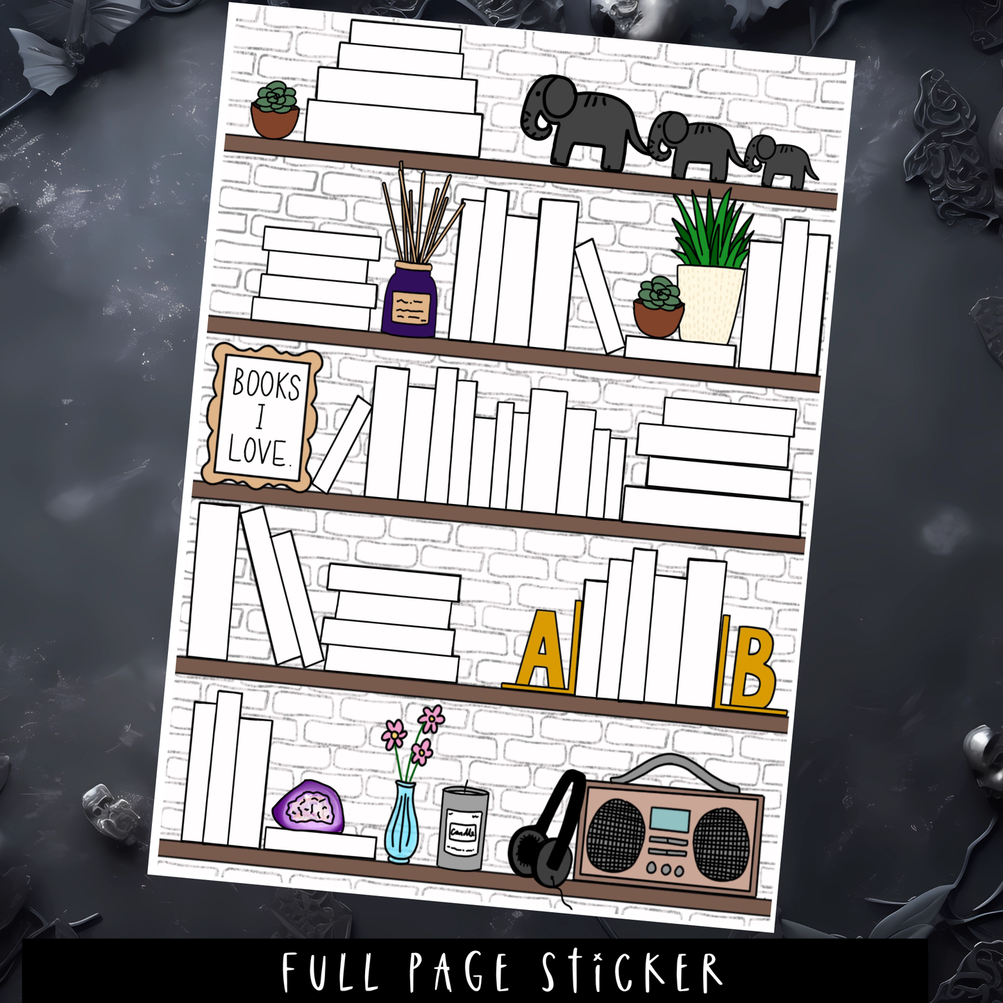 BOOK TRACKER - FULL PAGE STICKER