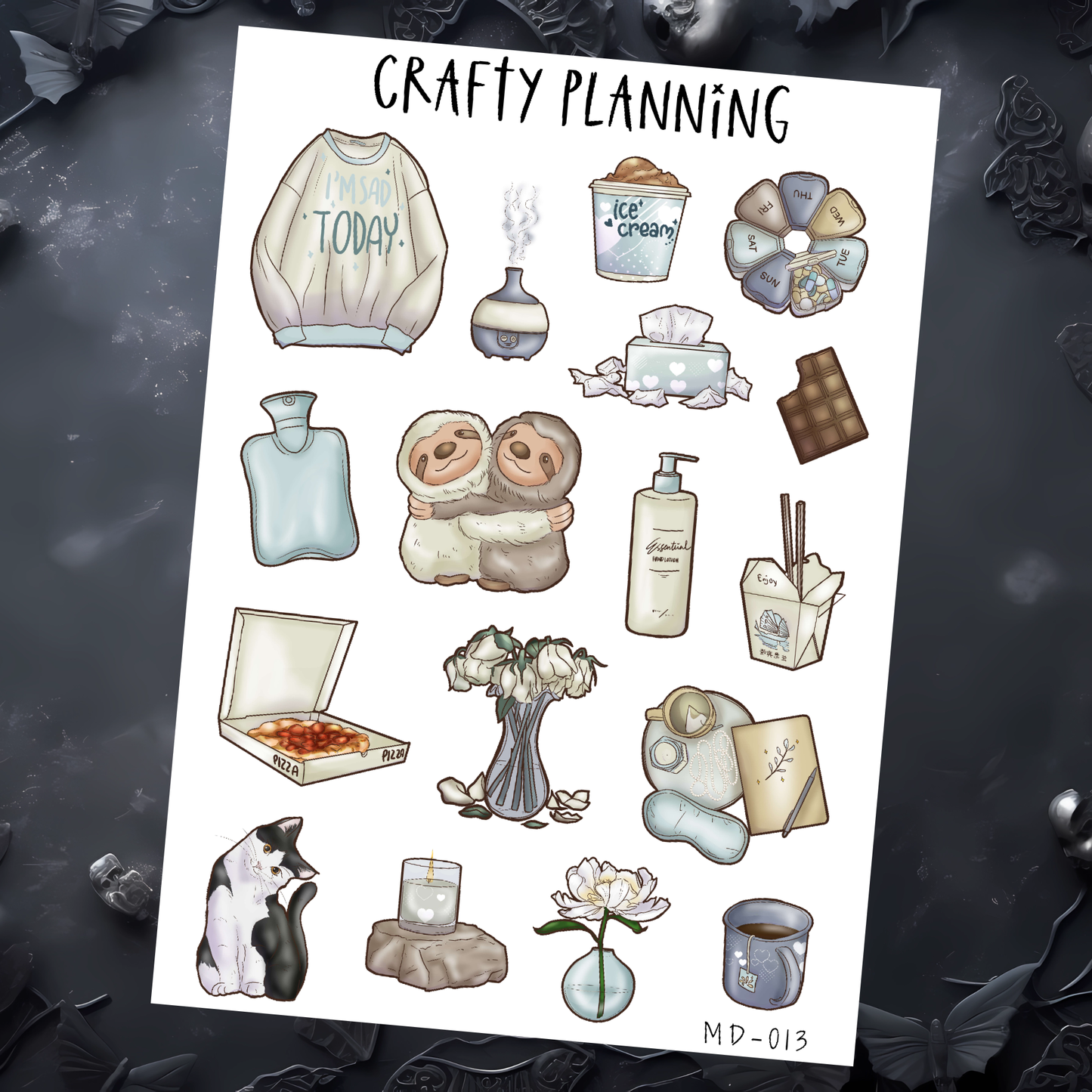 SAD GIRL SEASON DECO SHEETS