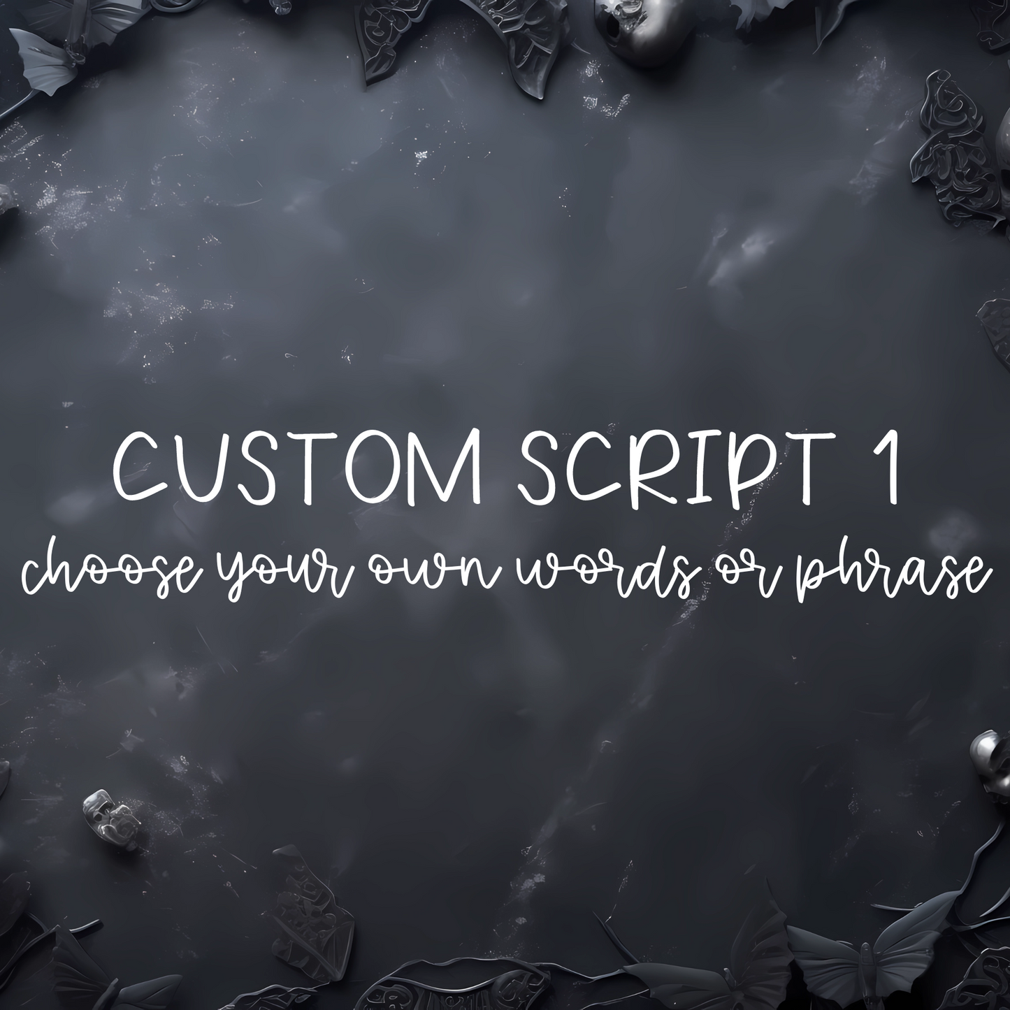 Custom Script 1 - Mini Sticker Sheet