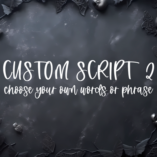 Custom Script 2 - Mini Sticker Sheet