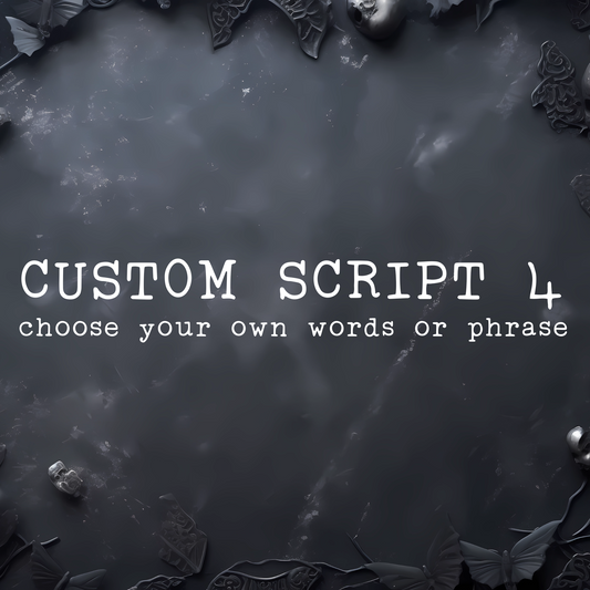 Custom Script 4 - Mini Sticker Sheet