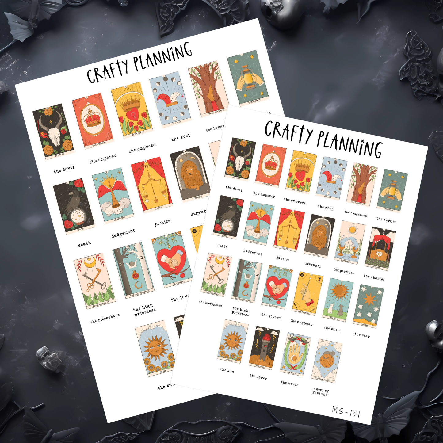 TAROT DAILY CARD PULL - WEEKS SIZE - FULL PAGE STICKER