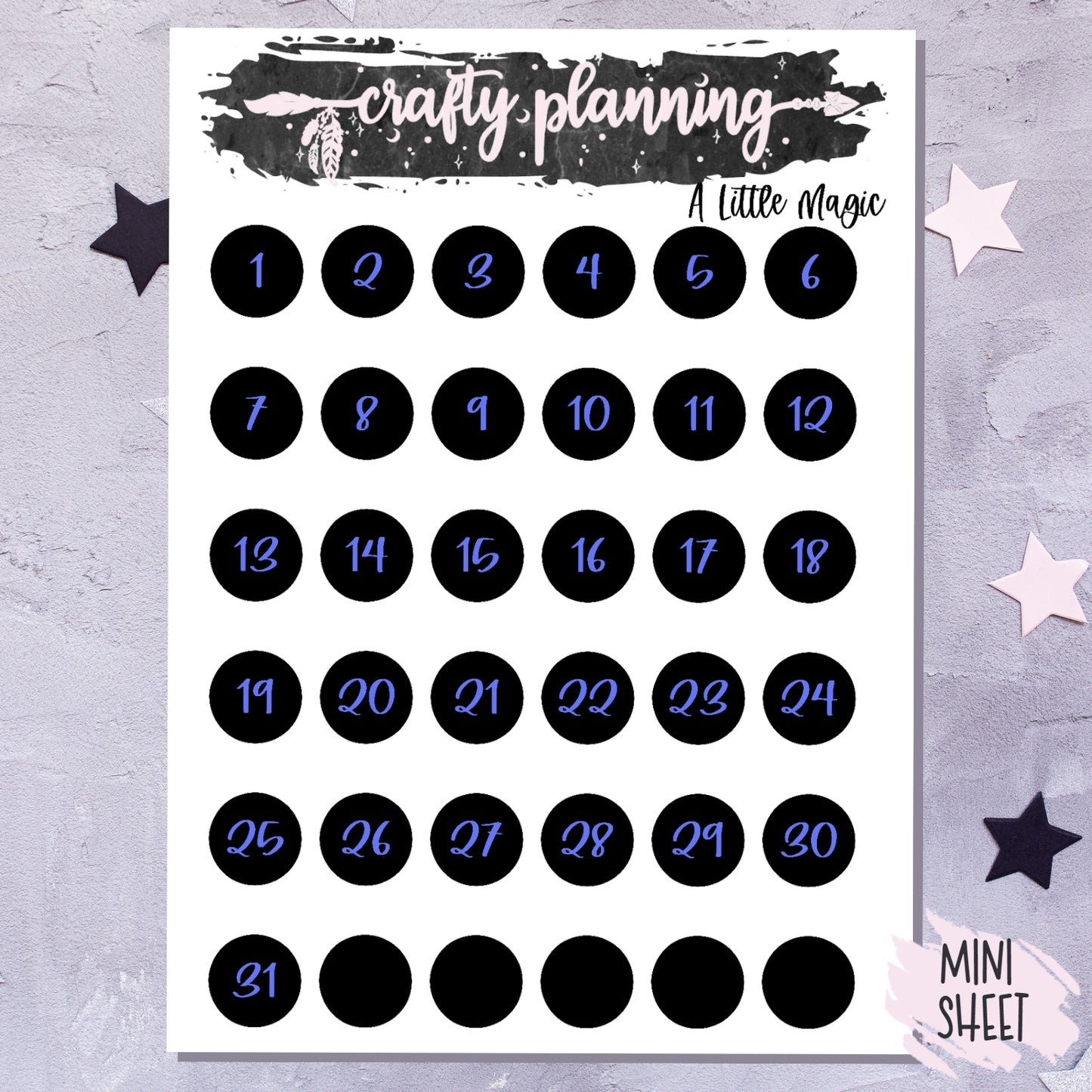 A Little Magic - A La Carte - Weekly Vertical Planner Kit