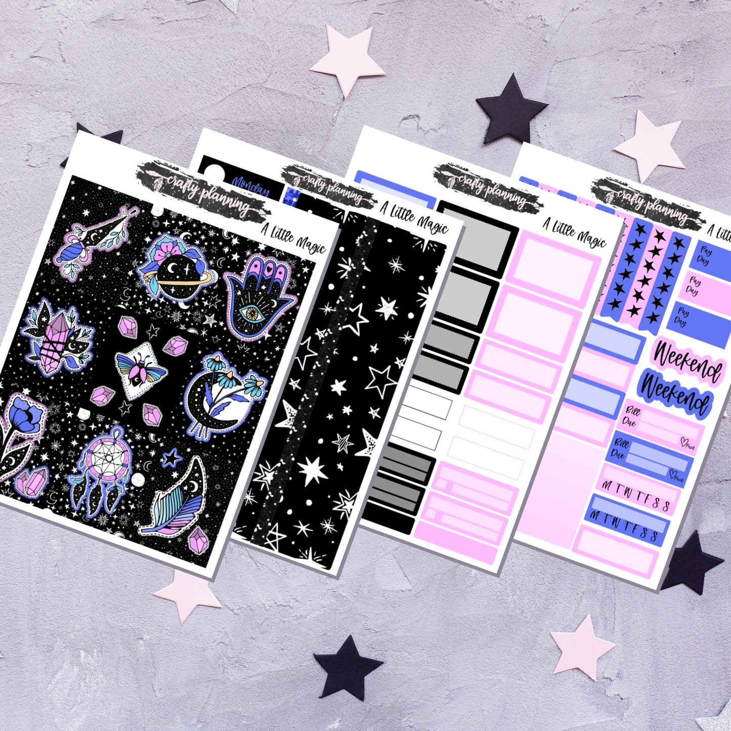 A Little Magic - A La Carte - Weekly Vertical Planner Kit