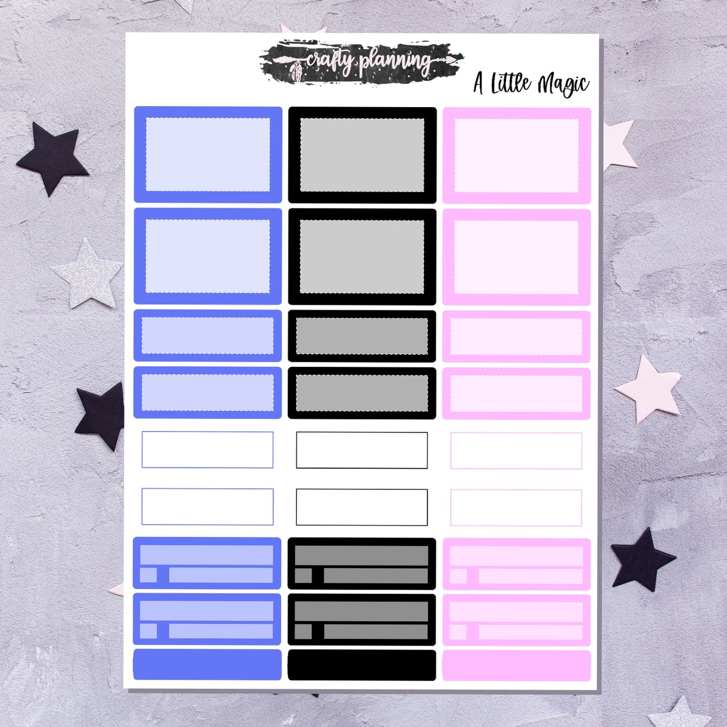 A Little Magic - A La Carte - Weekly Vertical Planner Kit
