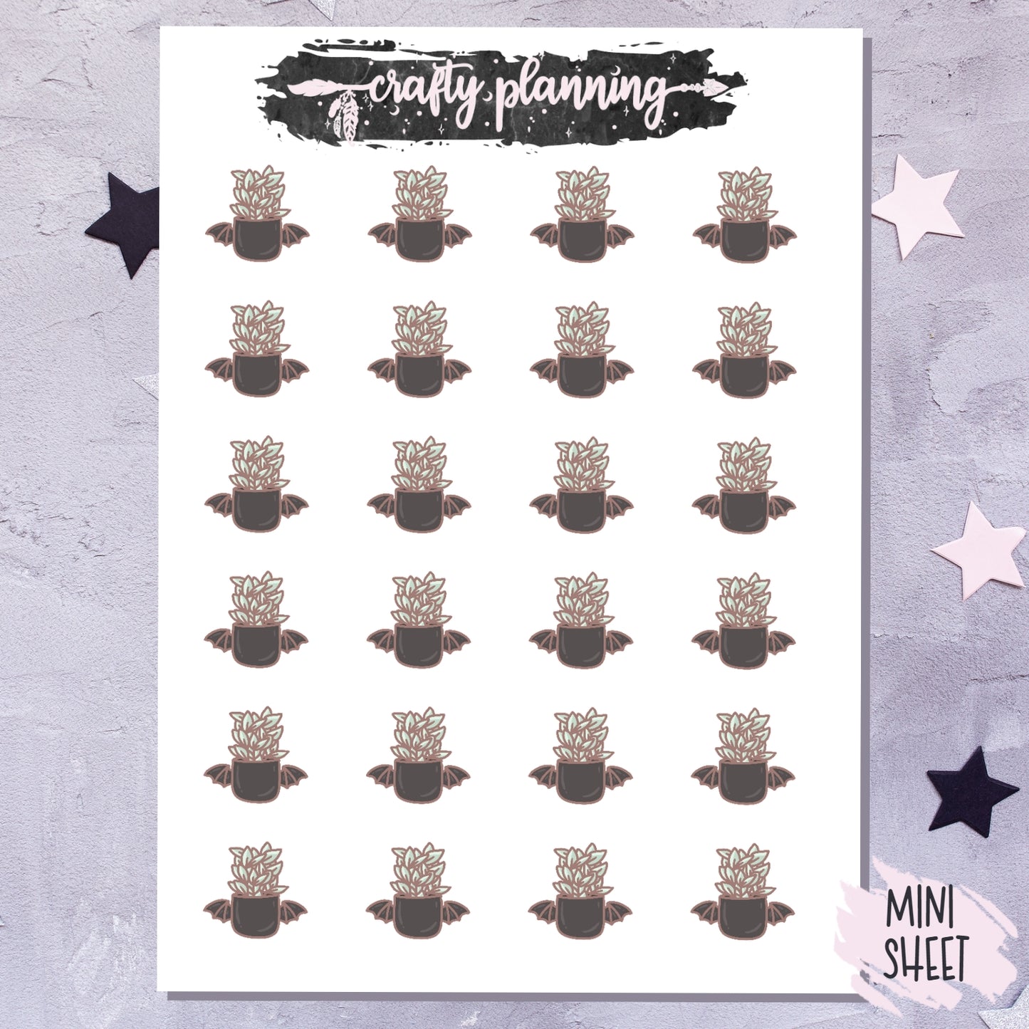 Bat Plants - Mini Sticker Sheet