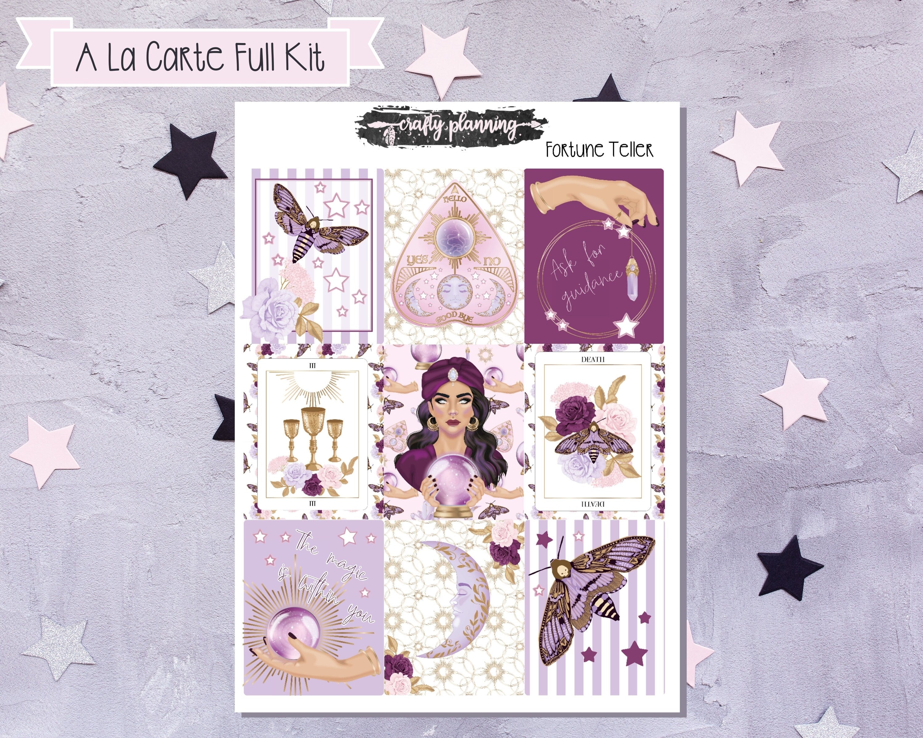 Fortune Teller Weekly Planner Kit, Standard Vertical, Witchcraft Stick ...