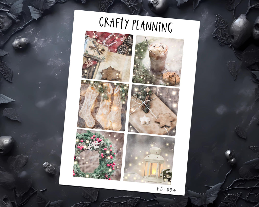 Xmas Planner Kit – A5 Weekly Planner Sticker Kit With Christmas Stickers & Photo Sticker Set