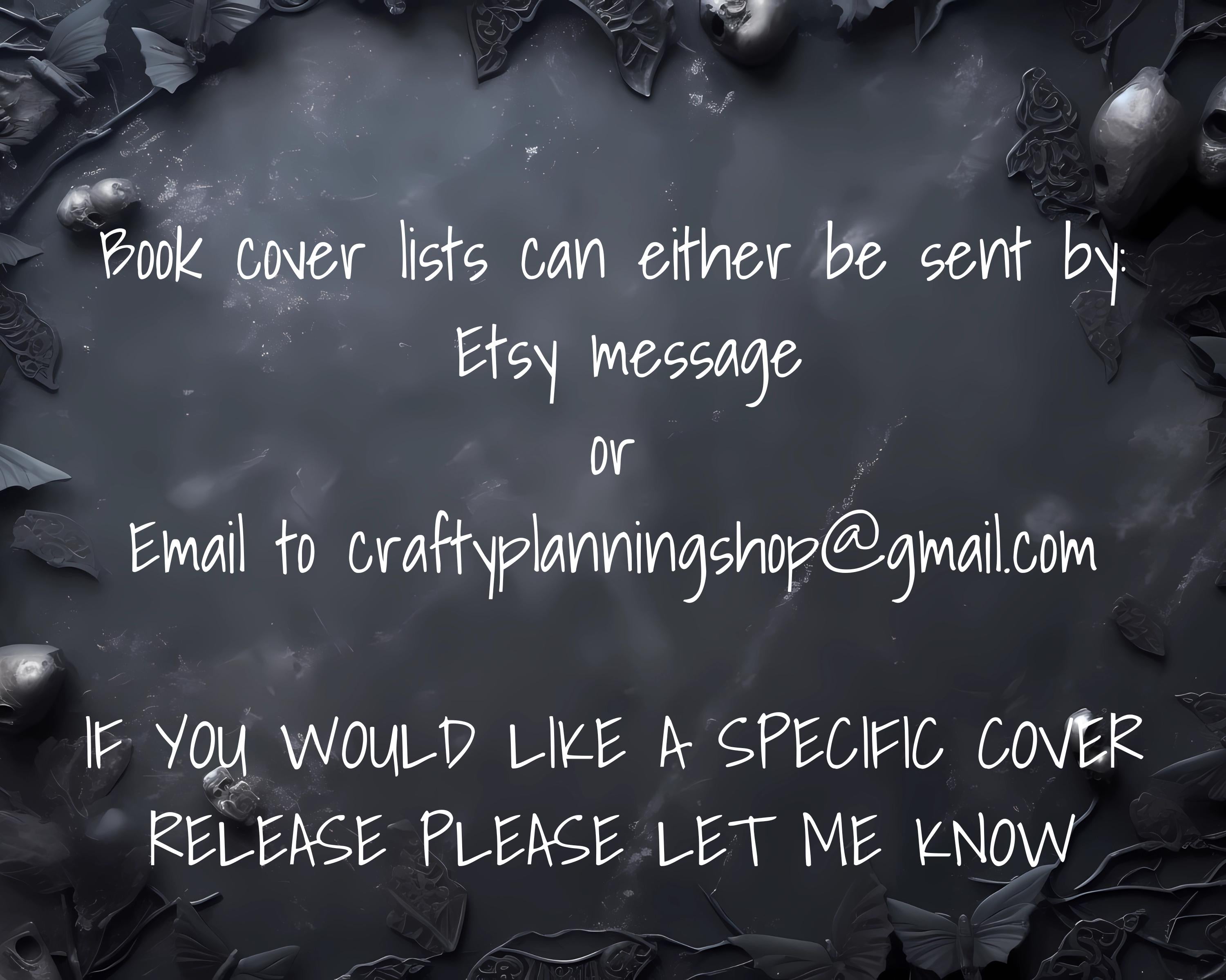 Bookish Planner Stickers – Custom Book Covers & TBR List Sheet for Readers