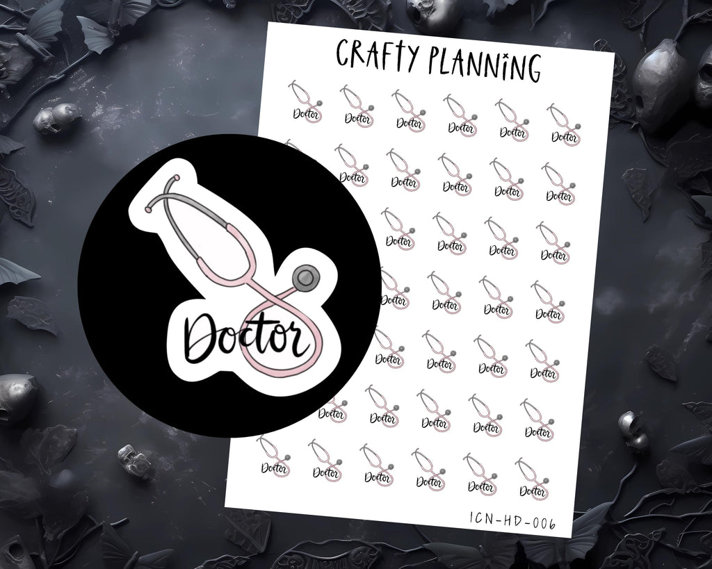 Doctor Stickers - Medical Planner Stickers & Appointment Reminder Labels