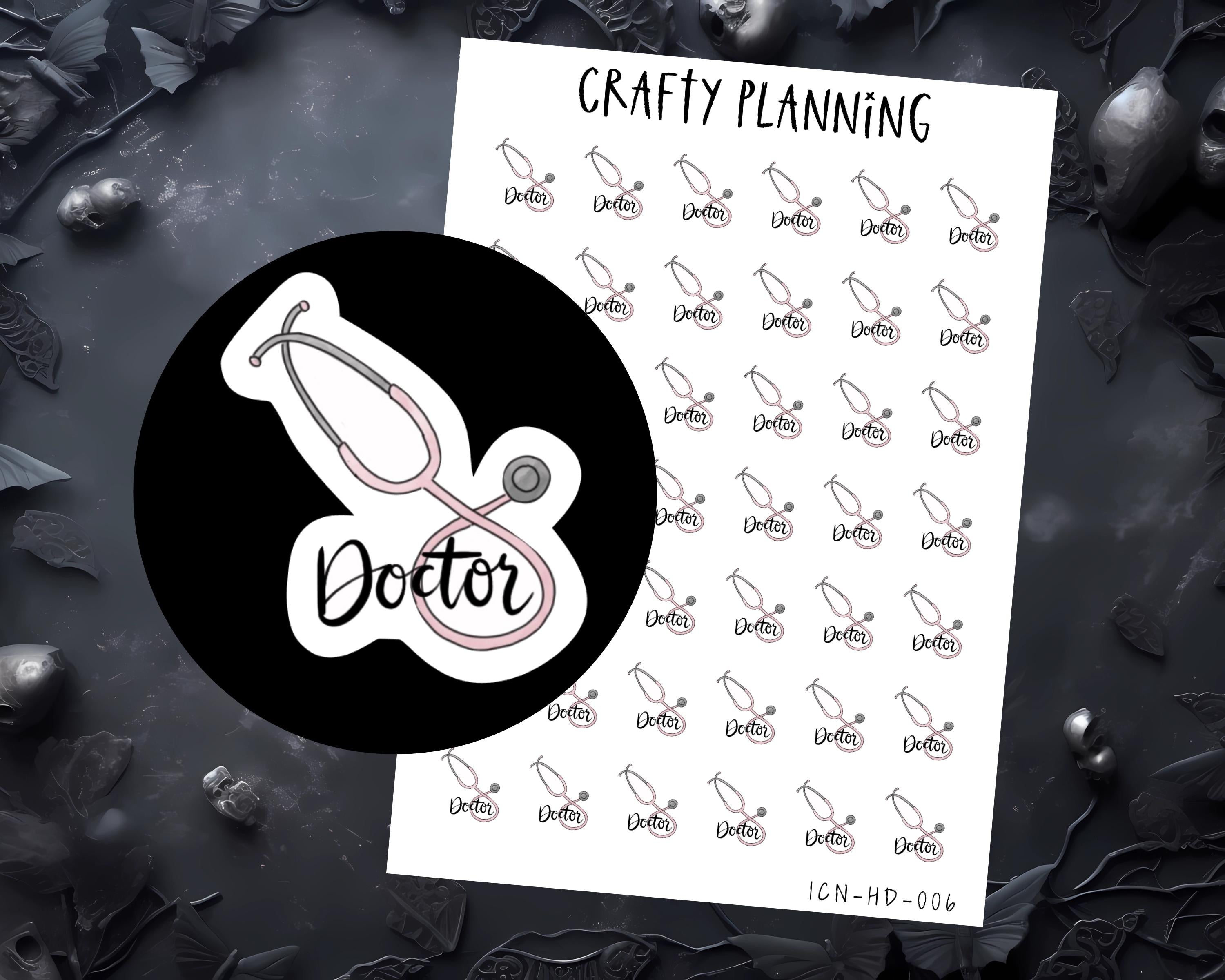 Doctor Stickers - Medical Planner Stickers & Appointment Reminder Labels