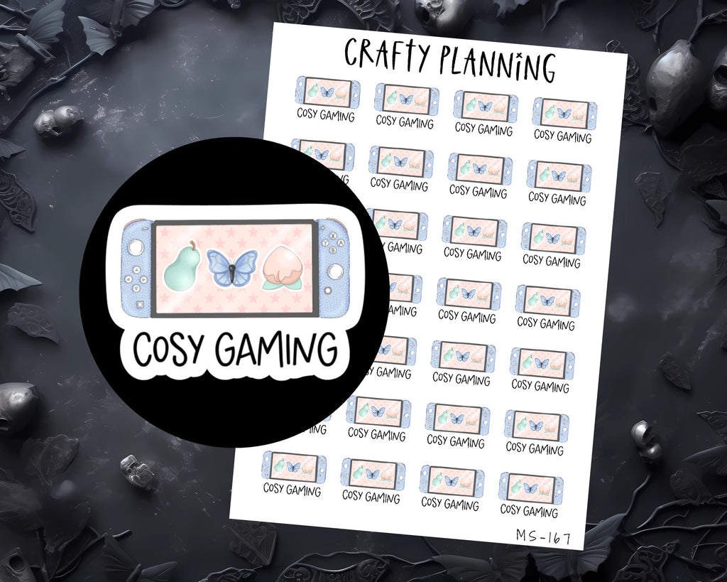 Gaming Stickers - Gamer Planner Decals & Cozy Game Night