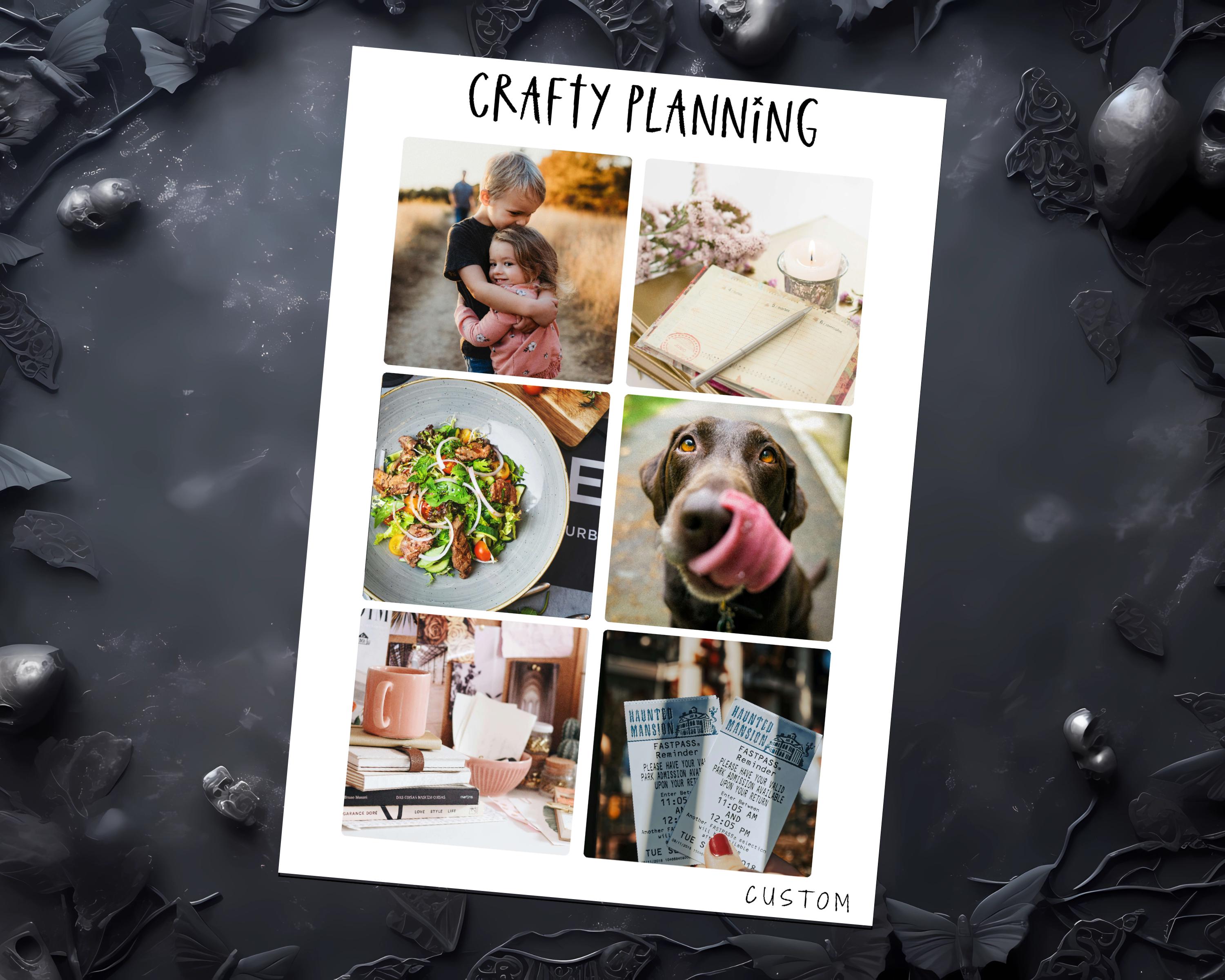 Custom Photo Stickers - Planner & Journal Stickers | Memory Keeping, Visionboard, Monthly