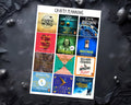 Custom Audiobook Covers - Book Journal Stickers | Digital Reading Planner Stickers