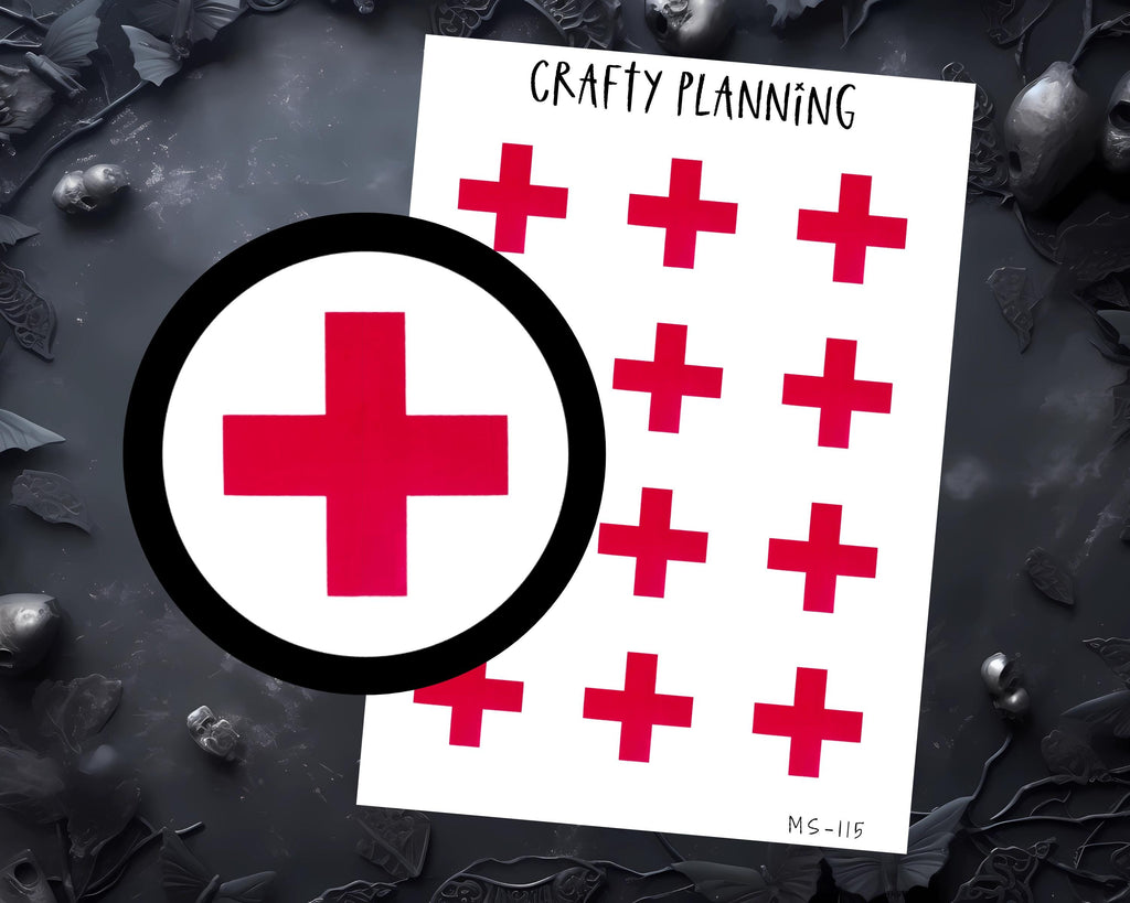 Medical Planner Stickers - First Aid, Doctor Appointment & Hospital Labels