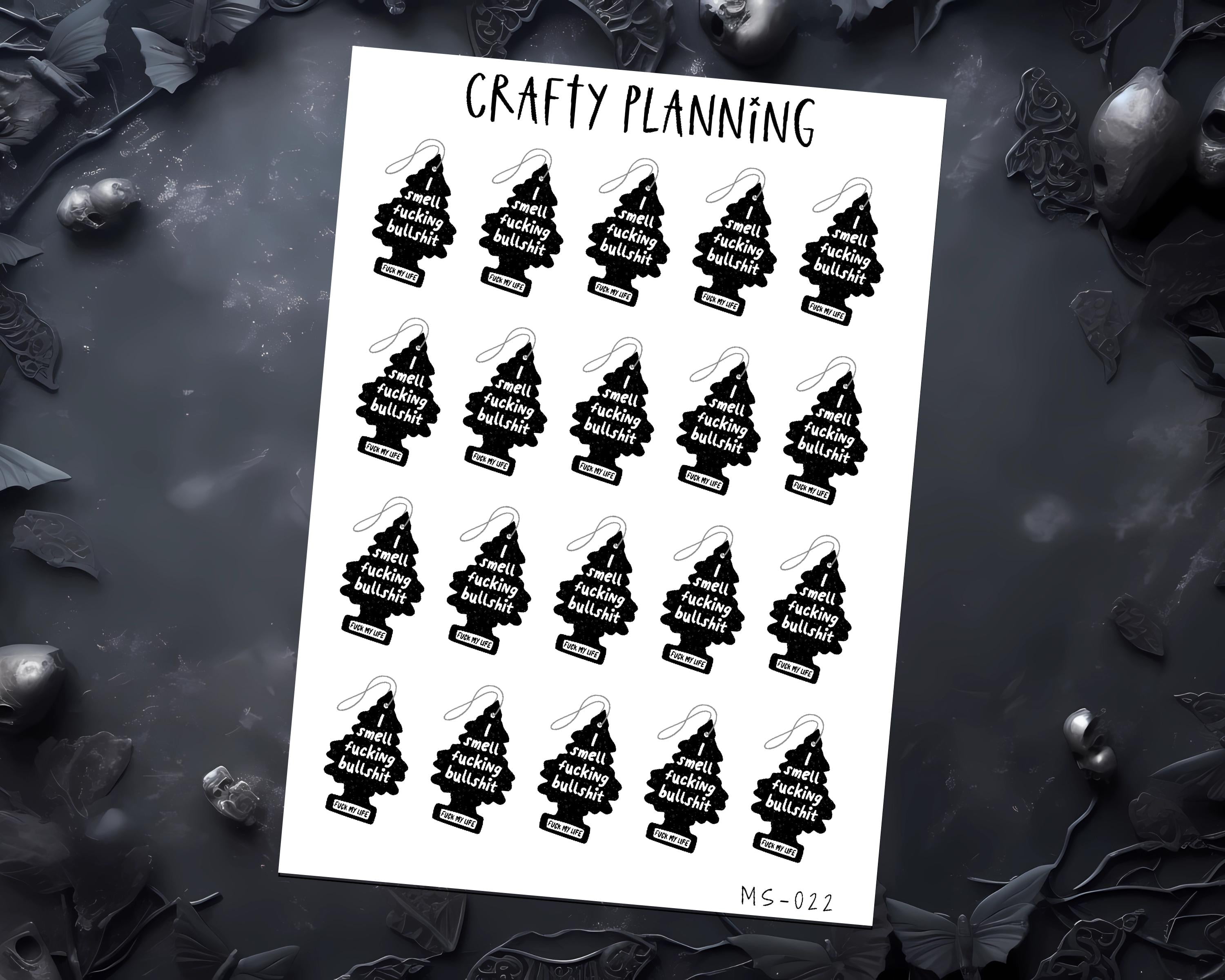 Funny Swear Stickers - Sassy Planner & Journal Decals | Vibrant Matte Vinyl