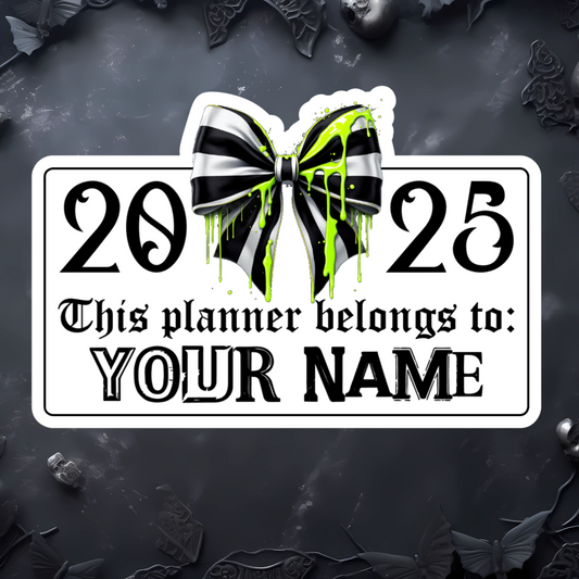 Planner Name Sticker