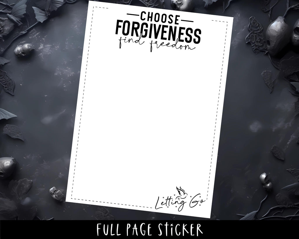 Full Page Sticker - Mood Tracker & Planner Insert Stickers for A5 Journals