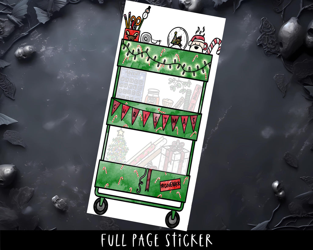 Xmas Planner Stickers - Full Page Hobonichi Weeks Writeable Planner Sheets