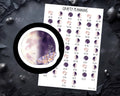 Moon Phase Stickers | 2026 Moon Calendar | Pagan Craft Supplies & Witchy Planner Decals