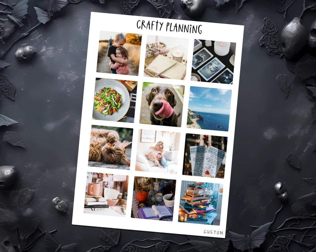 Custom Photo Stickers - Planner & Journal Stickers | Memory Keeping, Visionboard, Monthly