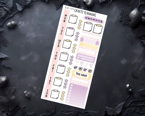 Celestial Planner Kit – Weekly & Monthly Planner Kit with Kinbor Weeks Stickers