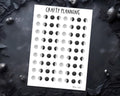 Moon Phase Stickers - Teeni Witchy Planner Sheet | Custom Matte Vinyl