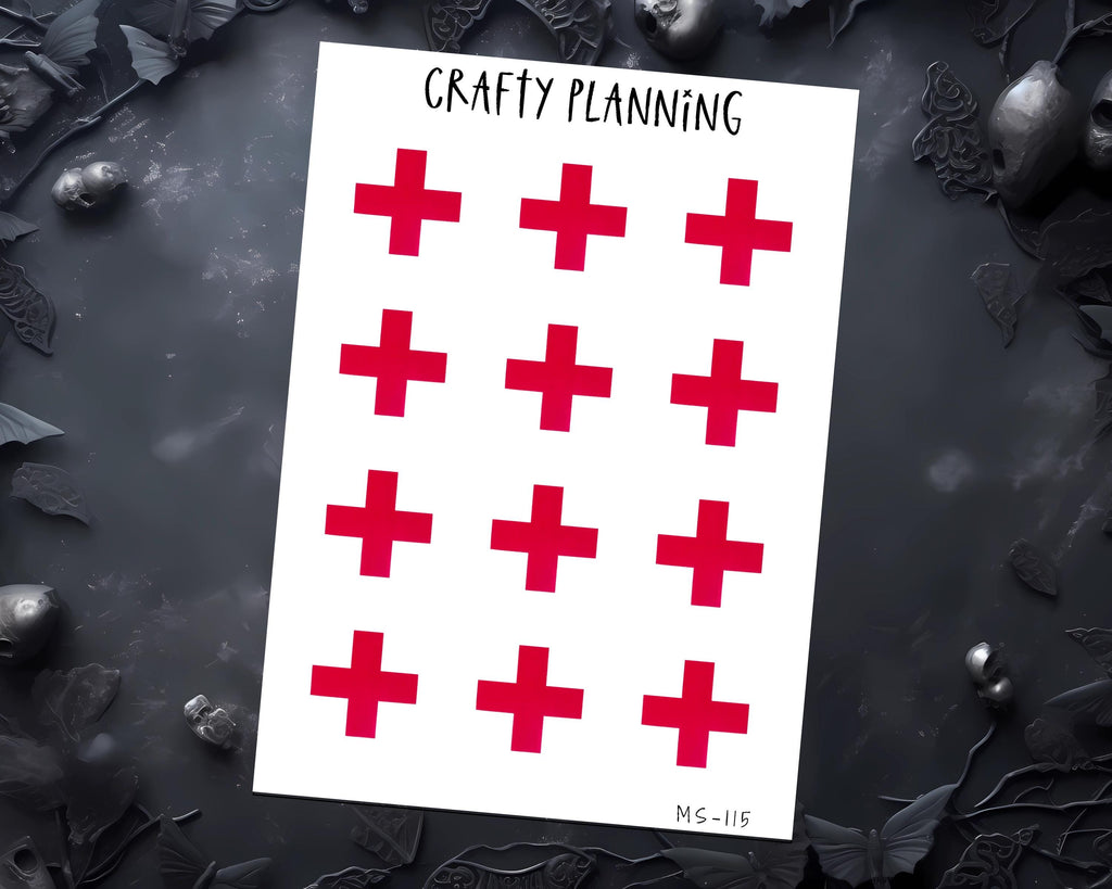 Medical Planner Stickers - First Aid, Doctor Appointment & Hospital Labels