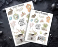 various Easter-themed illustrations and decorations, including a bunny, eggs, flowers, and other festive elements. The text "Crafty Planning" is visible, suggesting that these are planning materials or ideas related to Easter celebrations.