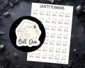 Bill Due Stickers - Hand Drawn Planner & Budget Finance Icons, Payment Reminder
