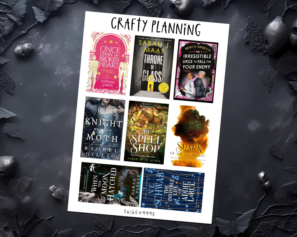 Custom Book Cover Stickers - Unique Planner & Journal Decals | Book Lover Gift
