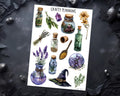 Witchy Stickers - Occult & Pagan Grimoire Stickers | Matte Planner Decals