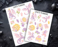 Pastel Dragon Stickers – Witchy Planner Decoration Stickers