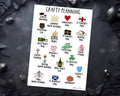 UK Holiday Stickers – Bank Holiday & National Planner Sticker Icons | Hand Drawn