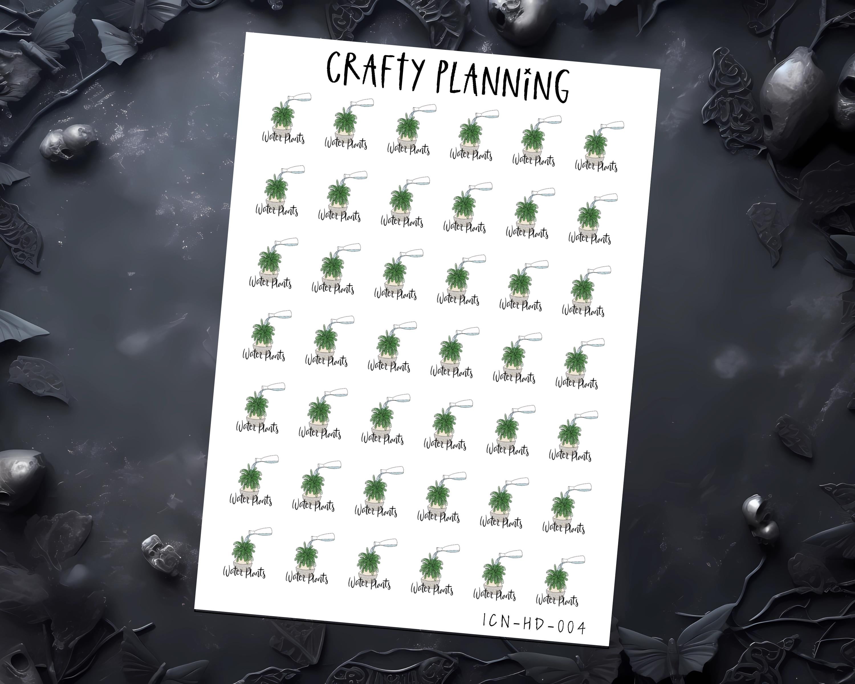 Plant Stickers - Hand Drawn Planner Icons | Houseplant & Garden Reminders