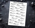 Formula One Stickers – F1 Racing & Grand Prix Planner Stickers 2026 Matte