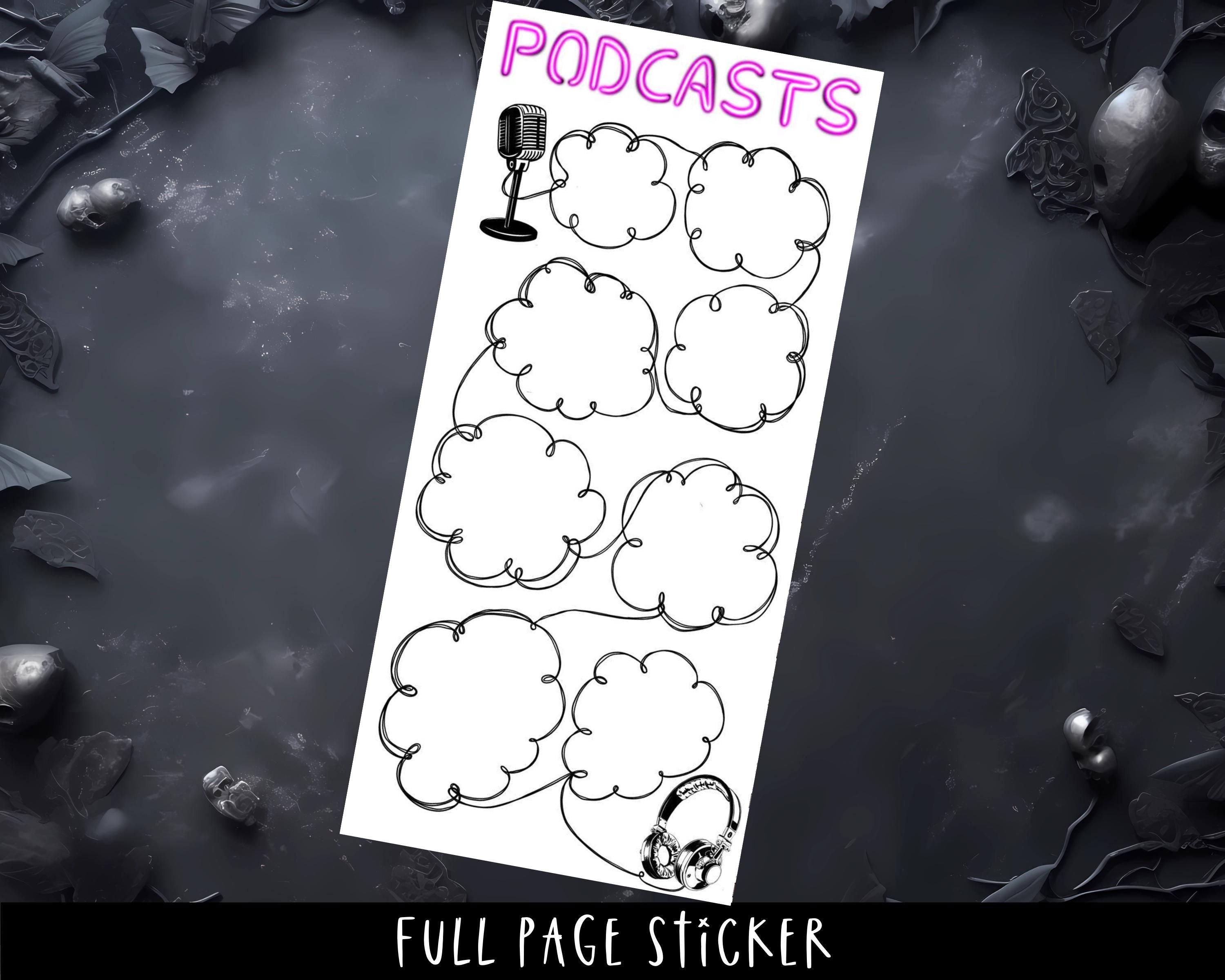 Planner Tracker Stickers – Full Page Planner Sticker Sheets for Habit Tracking