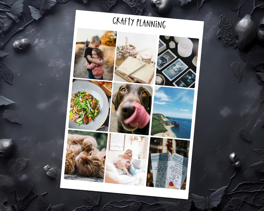 Custom Photo Stickers - Planner & Journal Stickers | Memory Keeping, Visionboard, Monthly