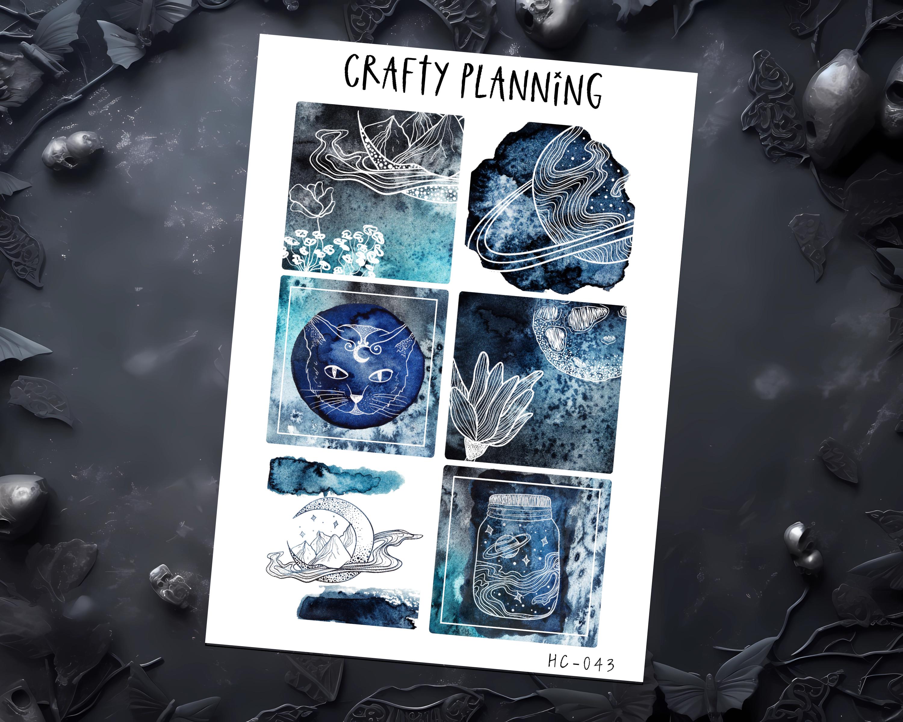 Witchy Planner Stickers – A5 Planner Kit | Celestial & Alchemy Full Box Stickers