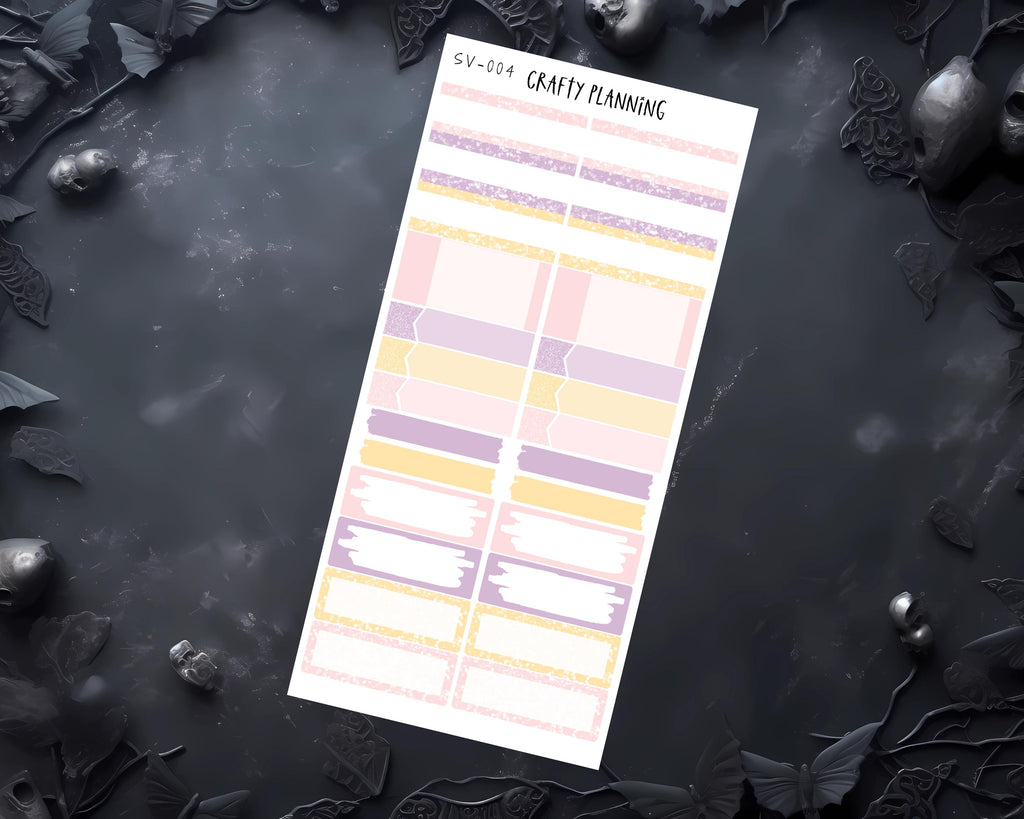 Celestial Planner Stickers – Pastel Weekly Kit | Witchy Vertical Sheets
