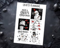 Gothic Xmas Stickers - Spooky Christmas Stickers | Full Box A5 Planner Kit