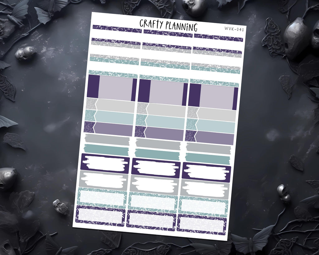 Witchy Planner Stickers - Celestial Planner Kit | Vertical Planner Kit, Matte Finish Stickers