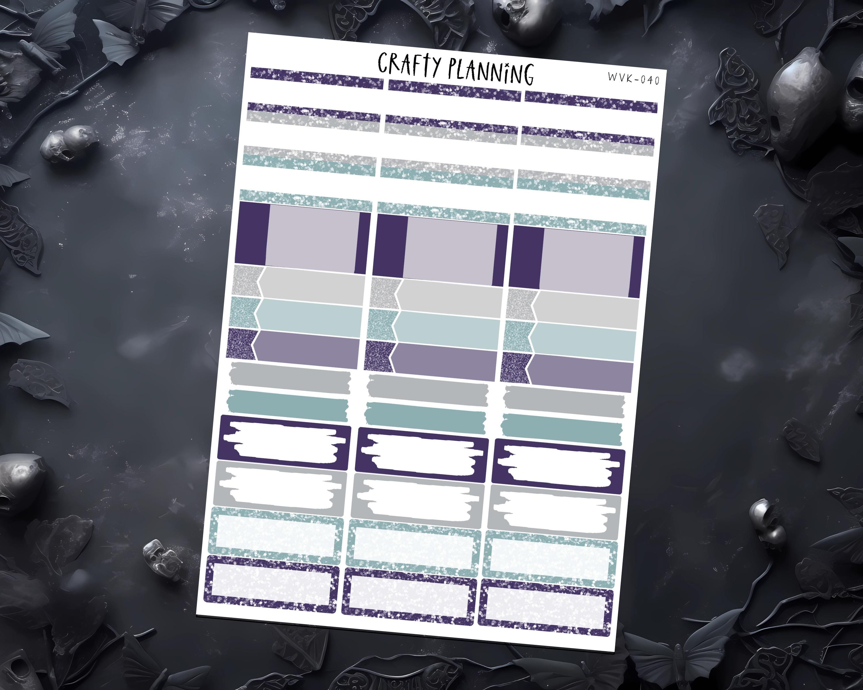 Witchy Planner Stickers - Celestial Planner Kit | Vertical Planner Kit, Matte Finish Stickers