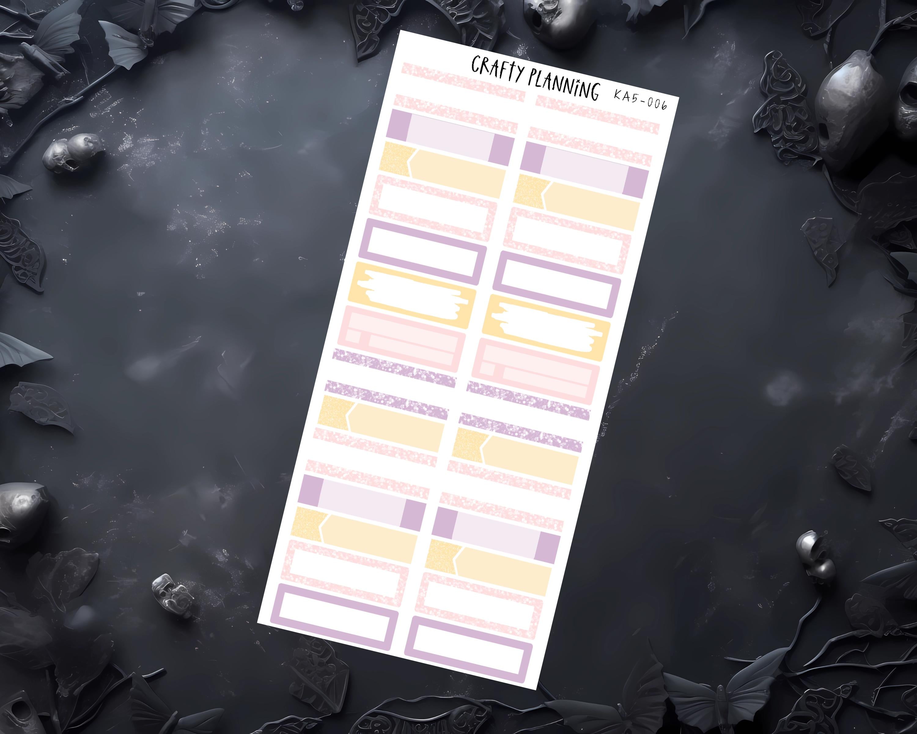 Planner Sticker Kit – Monthly & Weekly Planner Kit With Kinbor A5 Sheets
